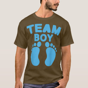Camiseta Baby Shower Team Boy Baby Fiesta Footprints Gender