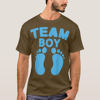 Camiseta Baby Shower Team Boy Baby Fiesta Footprints Gender