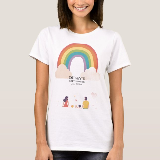 Camiseta Baby Shower Tee - Celebrar la nueva llegada (Anverso)