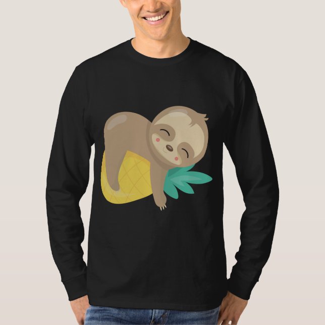 Camiseta Baby Slote Tropical Pineapple Fruit (Anverso)