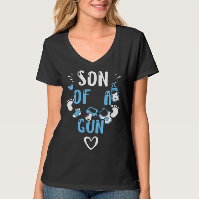 Camiseta Baby Son of a Gun  Baby Boy Sayings (Anverso)