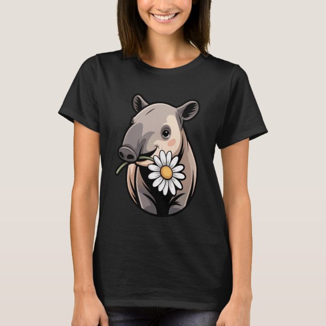 Camiseta Baby Tapir Design for Animal Lovers and Tapir (Anverso)
