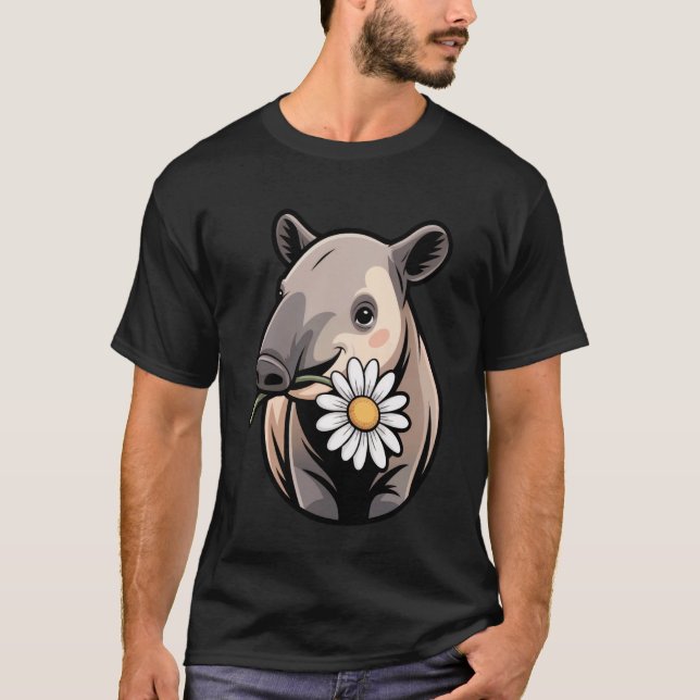 Camiseta Baby Tapir Design for Animal Lovers and Tapir (Anverso)