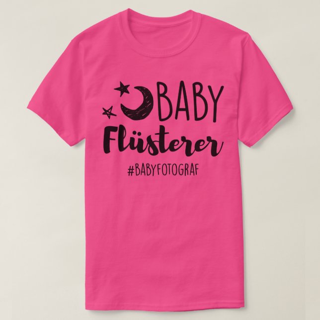 Camiseta Babyfotograf negro (Diseño del anverso)