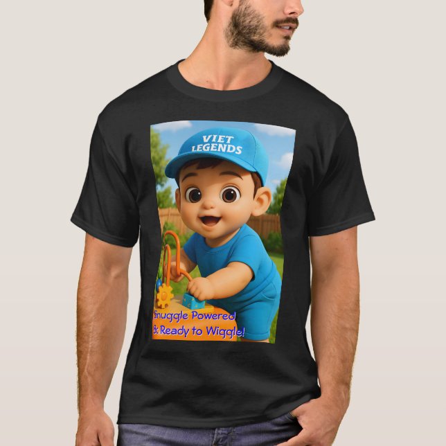 Camiseta babyJoy Series 7 #VL - Snuggle Powered Men T-shirt (Anverso)