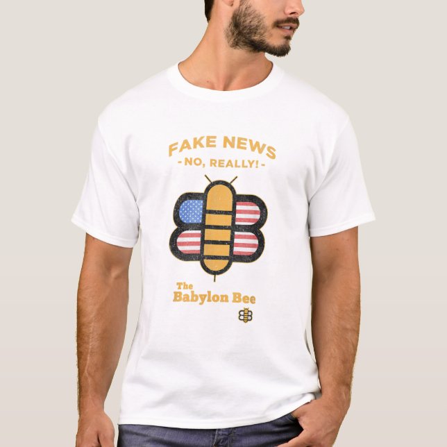Camiseta Babylon Bee 2024 Election Fake (Anverso)