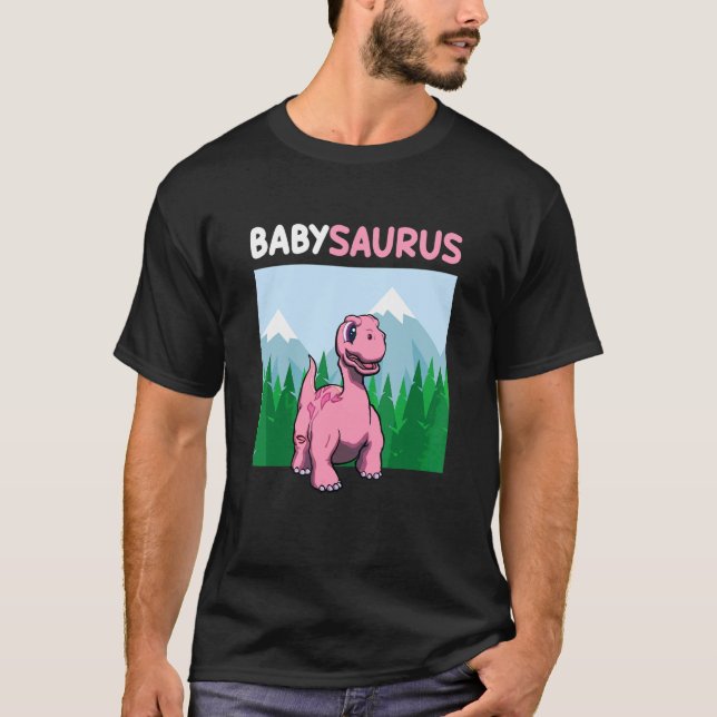 Camiseta Babysaurus Dinosaur Cute Kiddo Apatosauro 3 (Anverso)