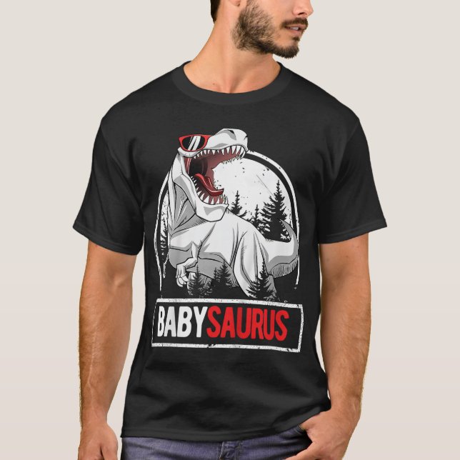 Camiseta BabySaurus para los niños pequeños Fiesta de Cumpl (Anverso)