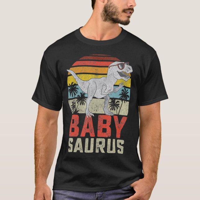 Camiseta Babysaurus T Rex Dinosaur Baby Saurus Family (Anverso)