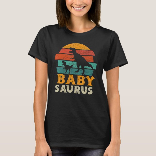 Camiseta Babysaurus Trex Dinosaur Toddler Baby Saurus Famil (Anverso)