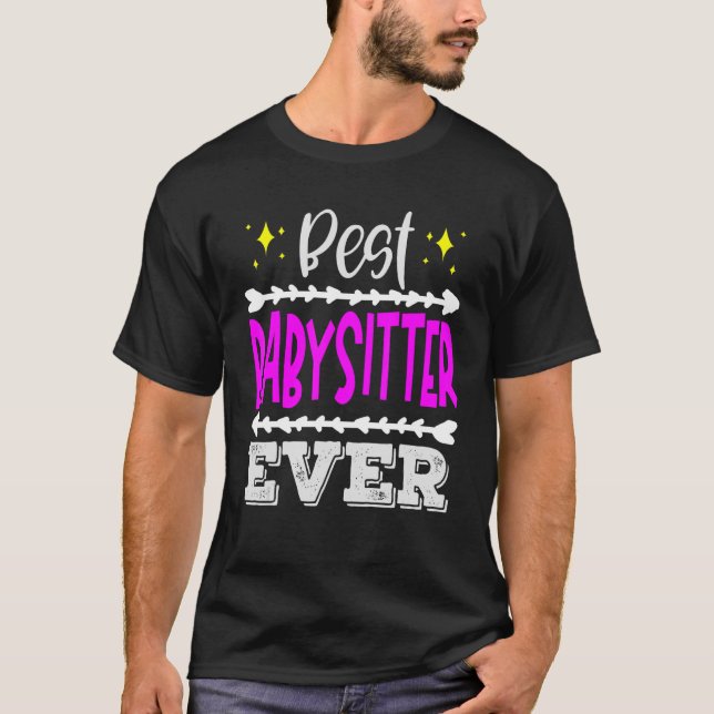 Camiseta Babysitter Mejor Niñera (Anverso)