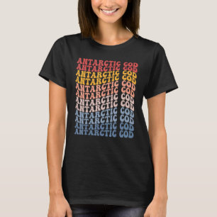 Camiseta Bacalao Antártico Groovy Retro Pez