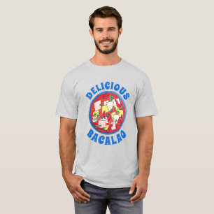 Camiseta Bacalao Cocina puertorriqueña Salado Pescado De Ba