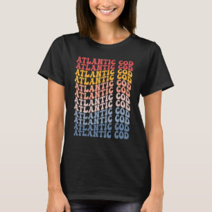 Camiseta Bacalao del Atlántico Retro Groovy Pez