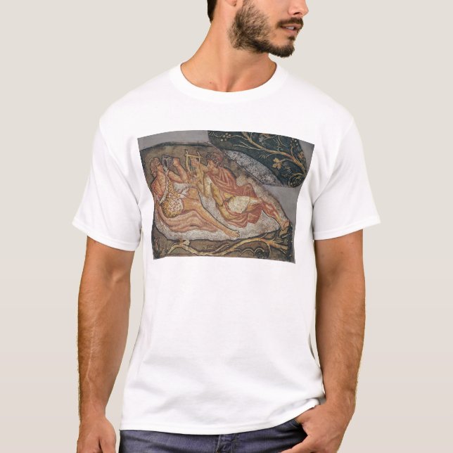 Camiseta Bacchus que descansa, detalle (Anverso)