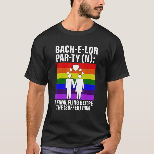 Camiseta Bach E Lor Par Ty Final Fling Antes De Suffer Ri (Anverso)