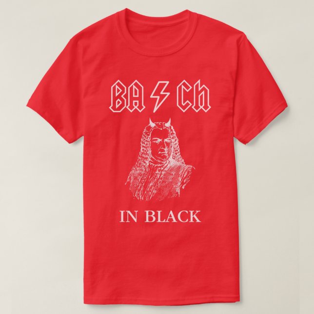 Camiseta Bach In Black (Diseño del anverso)