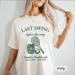 Camiseta Bach moderno último swing antes del ring tenis