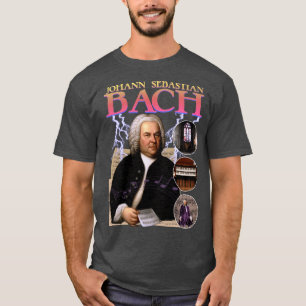Camiseta BACH RAPEE al Compositor Música Vintage Bandee vin