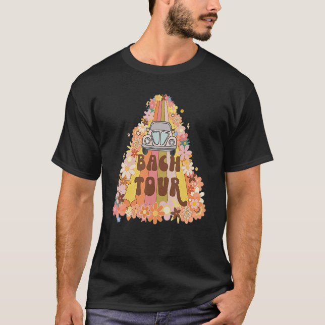 Camiseta Bach Tour Retro 60s 70s Theme Bridesmaid Bachelore (Anverso)