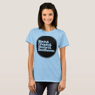 Camiseta Bach y Chopin y Mozart y Beethoven