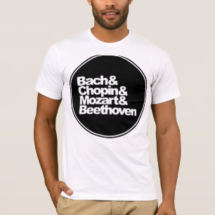 Camiseta Bach y Chopin y Mozart y Beethoven