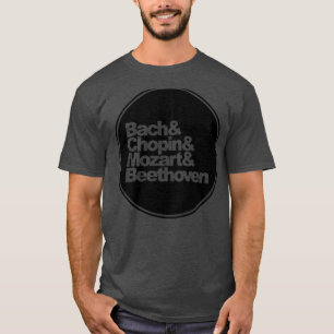 Camiseta Bach y Chopin y Mozart y Beethoven