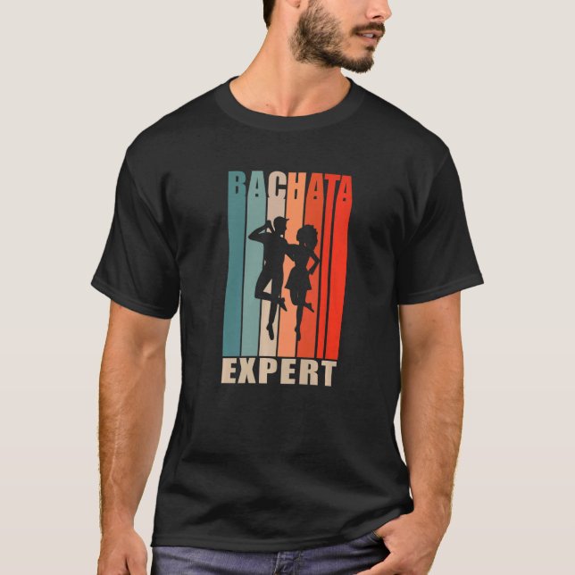 Camiseta Bachata Dance Bachata Experto en danza Retro (Anverso)