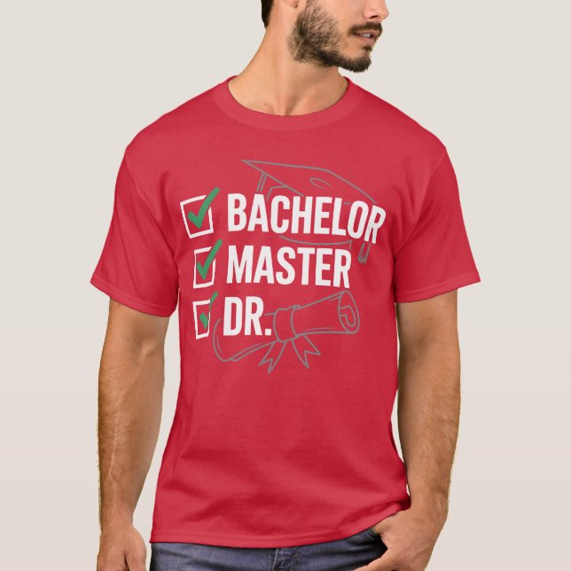 Camiseta Bachelor Master Dr Degreeriumphee friends (Anverso)