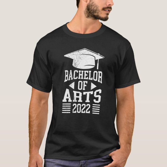 Camiseta Bachelor Of Arts Bachelor Graduation (Anverso)
