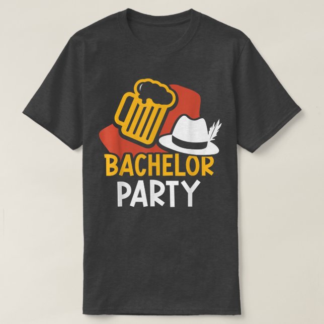 Camiseta Bachelor Party Bride Groom Team  (Diseño del anverso)