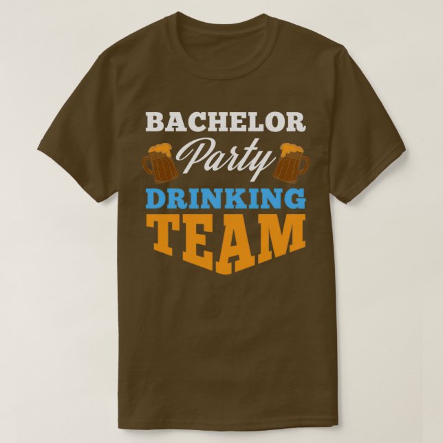 Camiseta Bachelor Party drinking team Wedding Groom Bride f (Diseño del anverso)