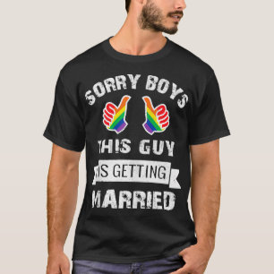Camiseta BACHELOR Party LGBT Gay Pride Regalo Groom Bride