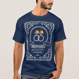 Camiseta BACHELOR Party LGBT Gay Pride Regalo Groom Bride T