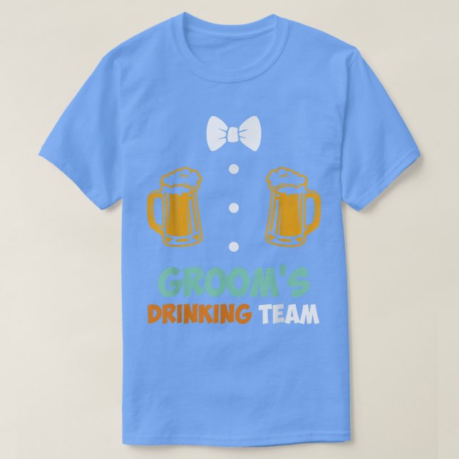 Camiseta Bachelor party men team groom wedding  (Diseño del anverso)