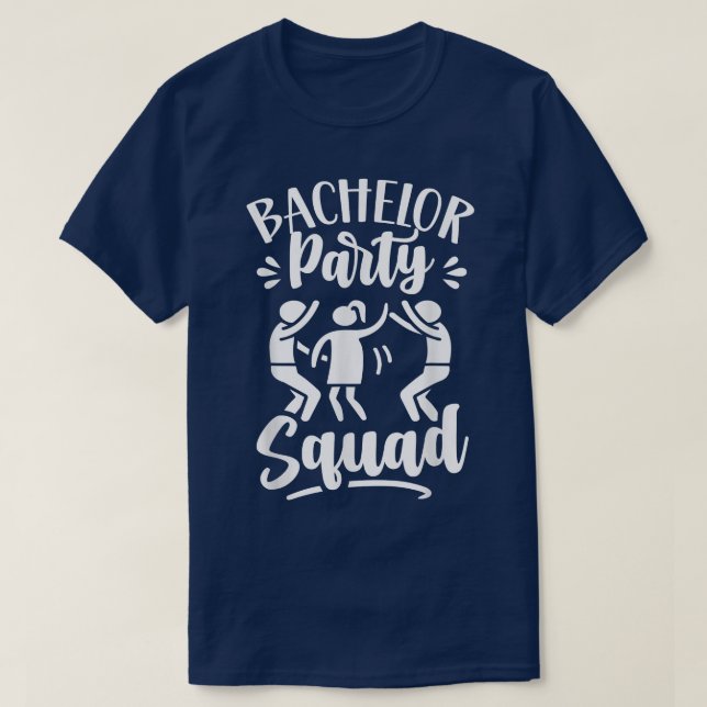 Camiseta Bachelor Party Squad Groom Bride Team  (Diseño del anverso)