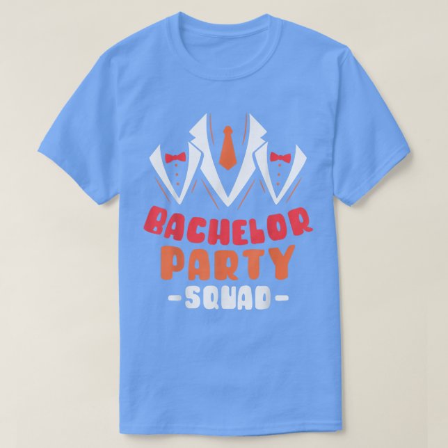 Camiseta Bachelor Party Squad Groom Bride Team121  (Diseño del anverso)