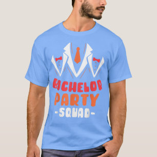 Camiseta Bachelor Party Squad Groom Bride Team121 