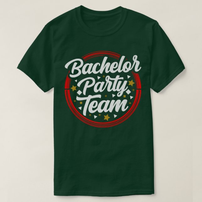 Camiseta Bachelor Party Team Bride GroomT-Shirt (Diseño del anverso)