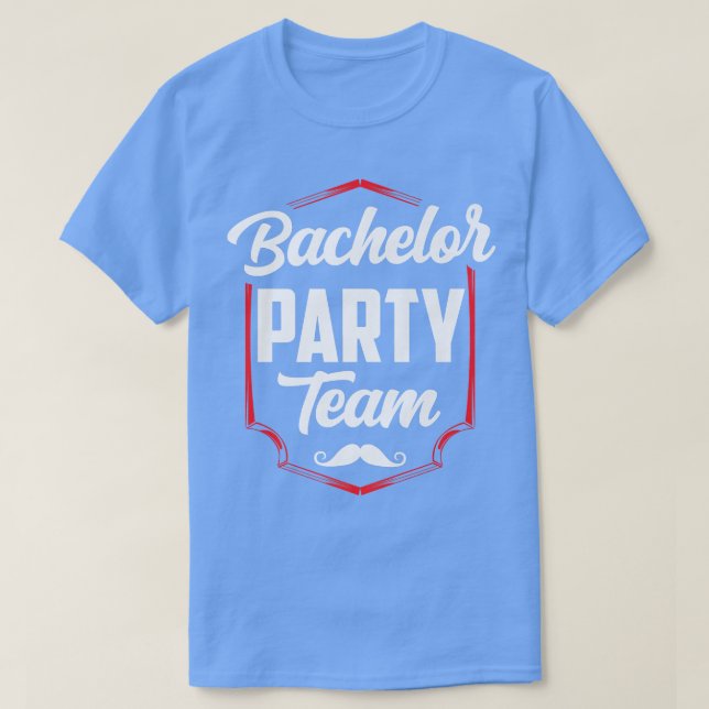 Camiseta Bachelor Party Team Groom Bride  (Diseño del anverso)