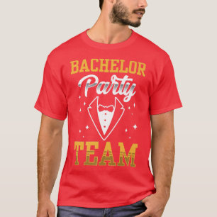 Camiseta Bachelor Party Team Groom Bride