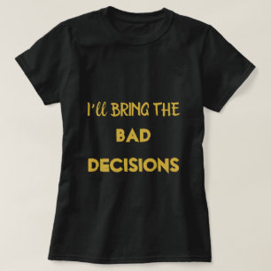 Camiseta Bachelorette Bridesmaid de Guay con oro negro 