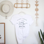 Camiseta Bachelorette Coastal Cowgirl<br><div class="desc">¡Los camisetas de soltera perfectos para tu fiesta nupcial! ¡La manera perfecta para que su equipo reciba toda la atención donde usted y sus gales vayan! Se puede personalizar para las damas de honor, el novio, la madre de la novia, etc. ¡Genial para las fiestas de solteros también! Estos diseños...</div>