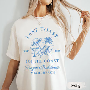 Camiseta Bachelorette Coastal Fiesta de cócteles Moderno Az