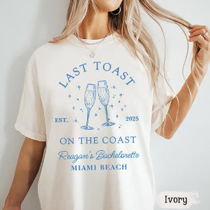 Camiseta Bachelorette Coastal Fiesta de cócteles Moderno Az