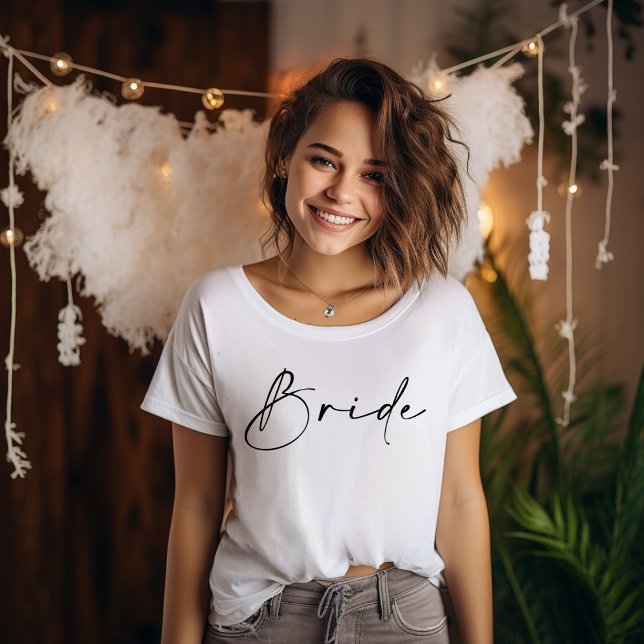 Camiseta  Bachelorette con guión corto de novia/sudores de  (Subido por el creador)