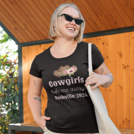 Camiseta Bachelorette Cowgirl Tema Destino Nashville
