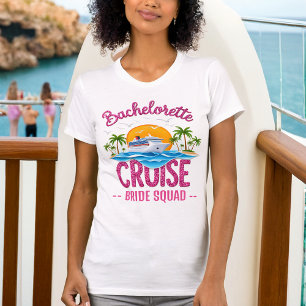 Camiseta Bachelorette Cruise Bride Purpurina Tee
