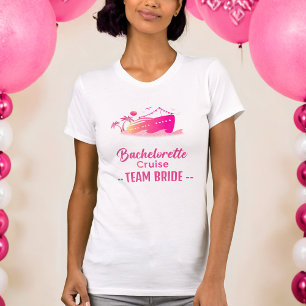 Camiseta Bachelorette Cruise Bride Purpurina Tee