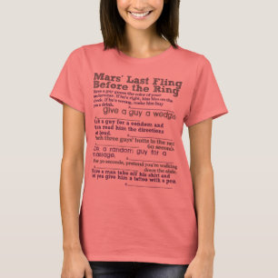 Camiseta Bachelorette Dares (Cabeceras Personalizares)
